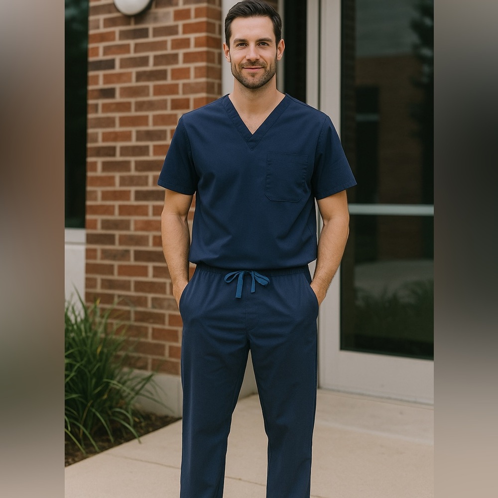 Figs Eldoret Basic Blue Scrub Pants - image 1